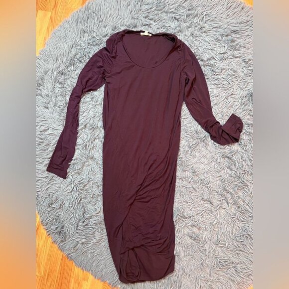 Aritzia Wilfred Free Burgundy Purple Dress Size M - Picture 1 of 5